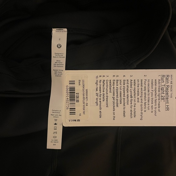 Barry’s Lululemon Rain Repellent HR Run Tight - Picture 6 of 6